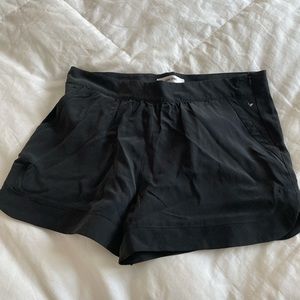 Anine Bing 100% silk black shorts.